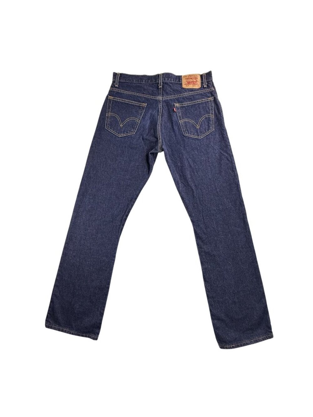 Vintage Levis 517 Jeans Mens 35x34 Blue Boot Cut Dark Wash Denim Cotton Pants